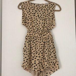 BCBGENERATION modern cheetah print romper